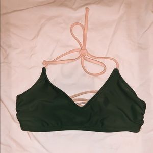 Green bikini top